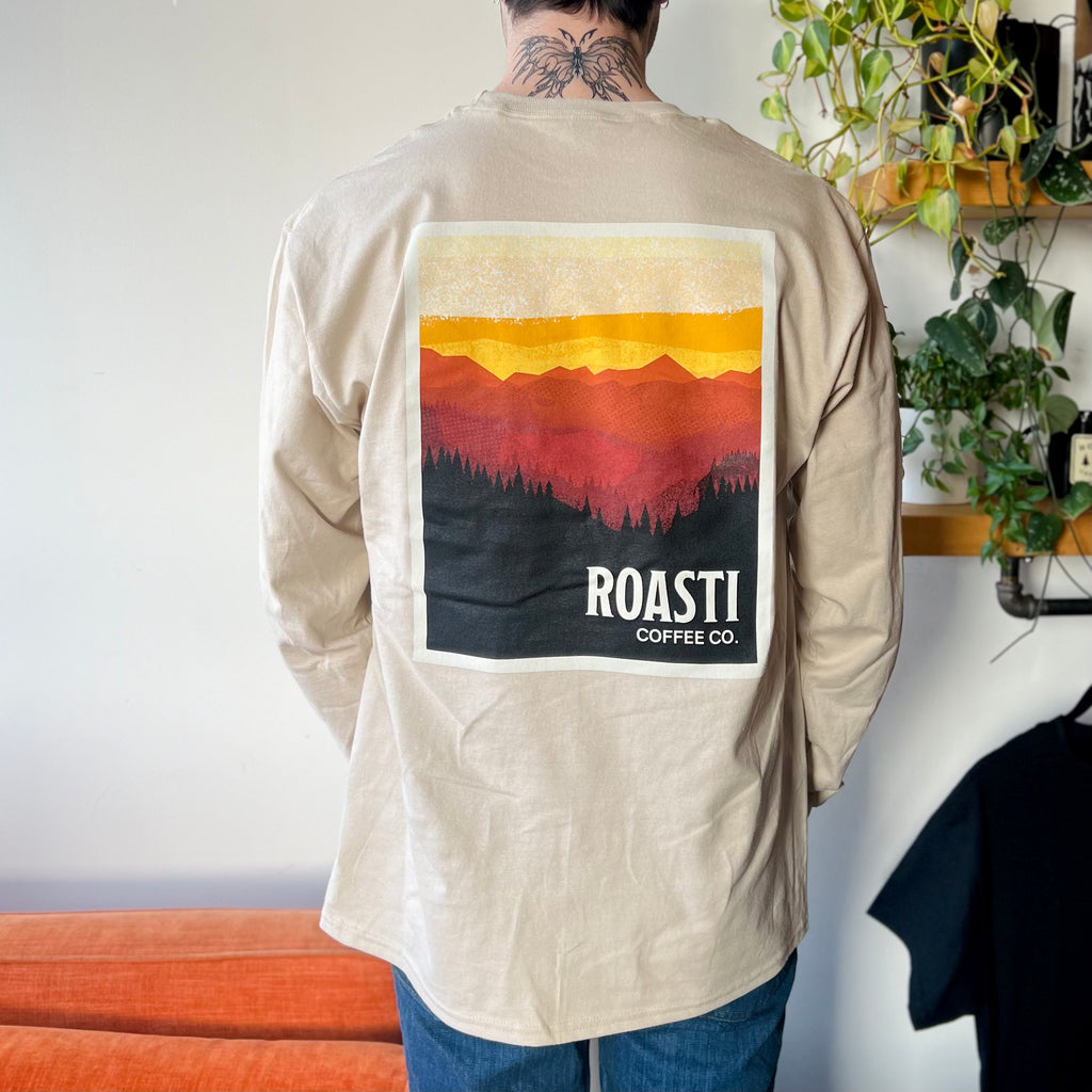 Roasti Retro Mountain Long Sleeve T-Shirt