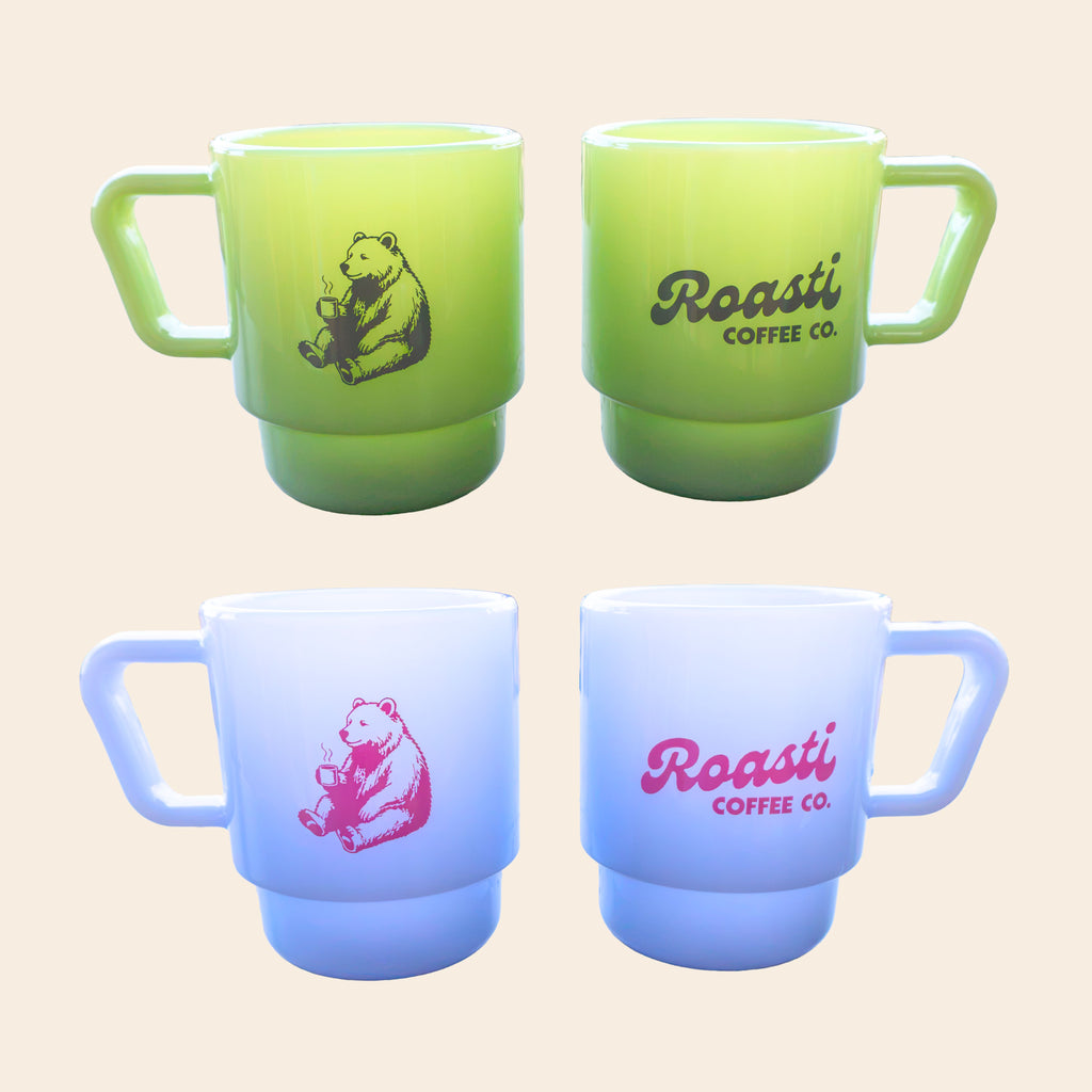 The Roasti Milk Glass