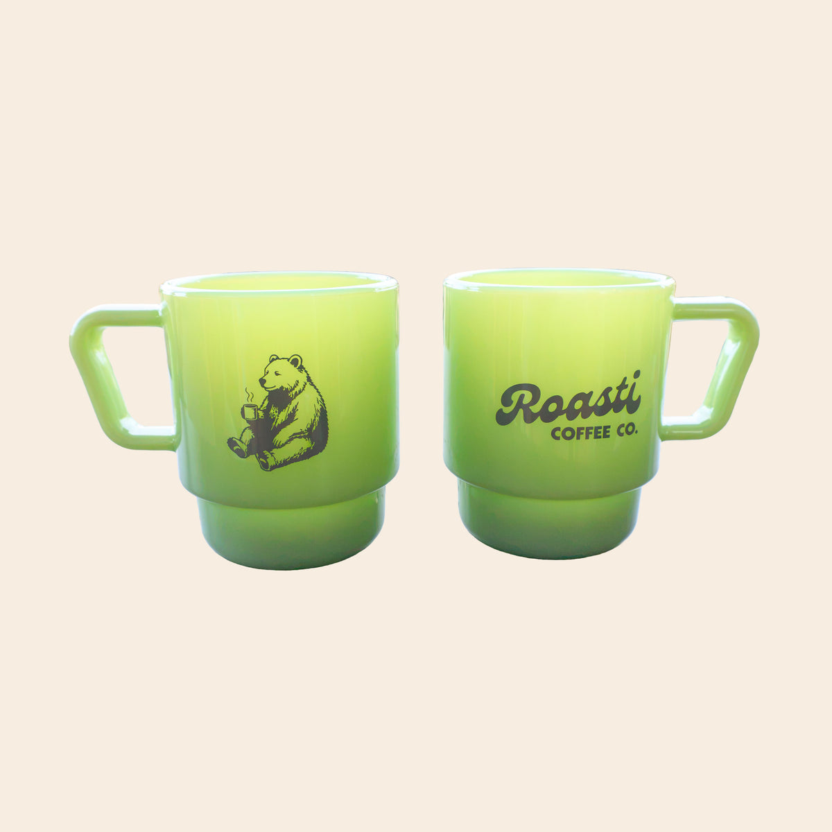 The Roasti Milk Glass