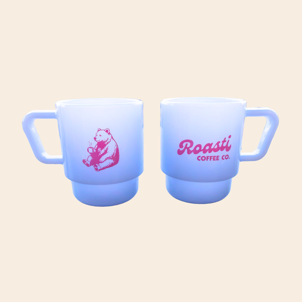 The Roasti Milk Glass